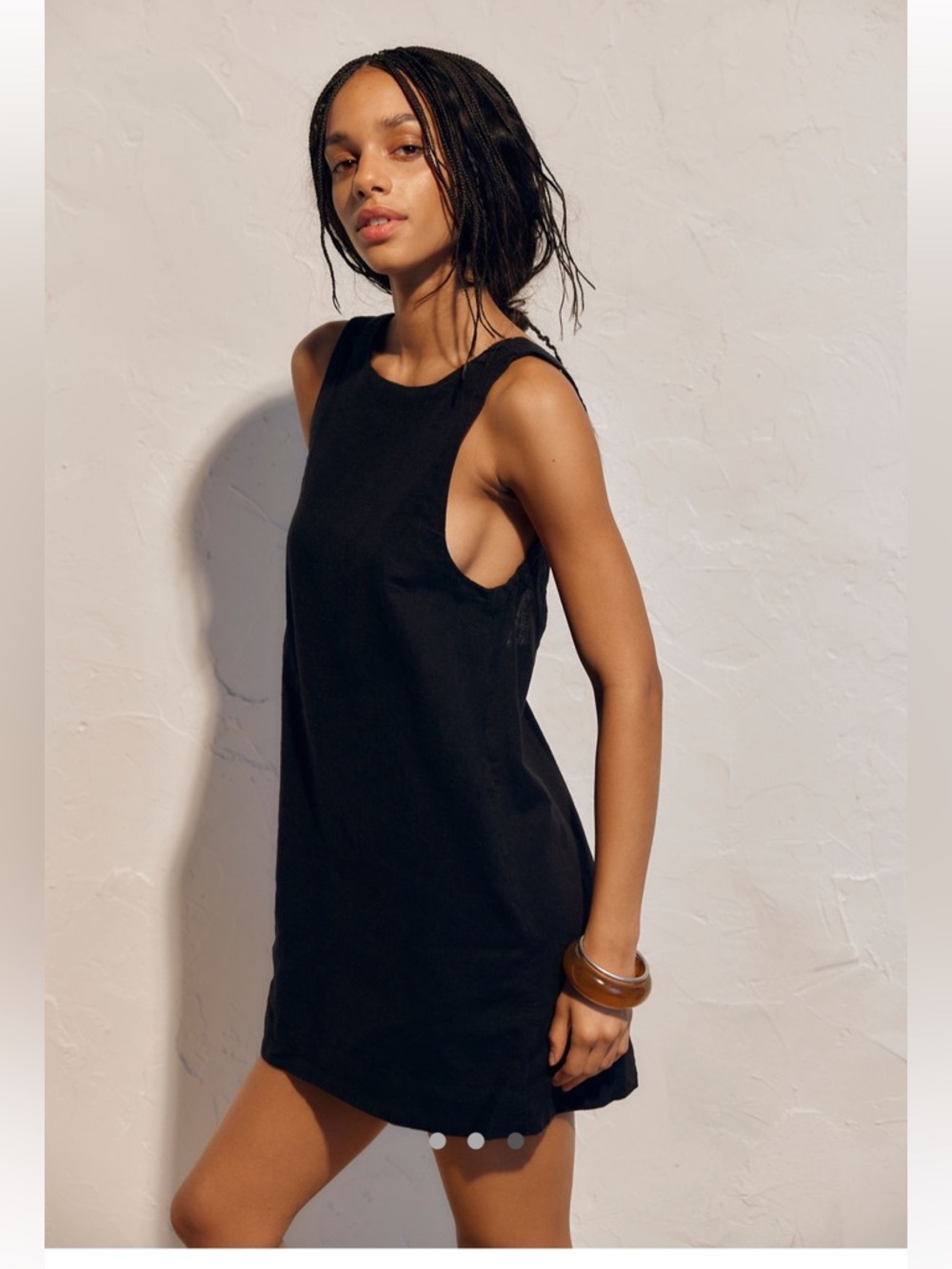 NWT size S free people free-est Cotton Linen Mini Dress